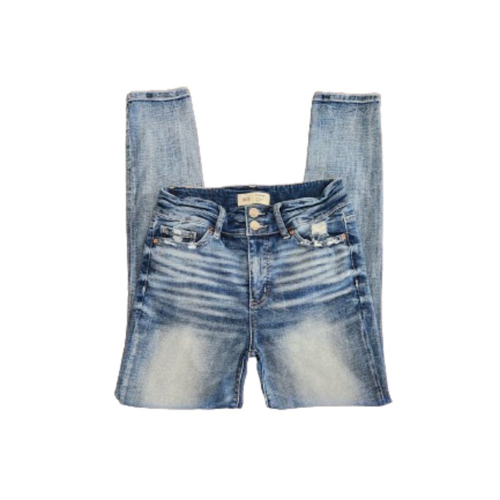BKE Parker High-Rise Acid Wash Skinny Jeans